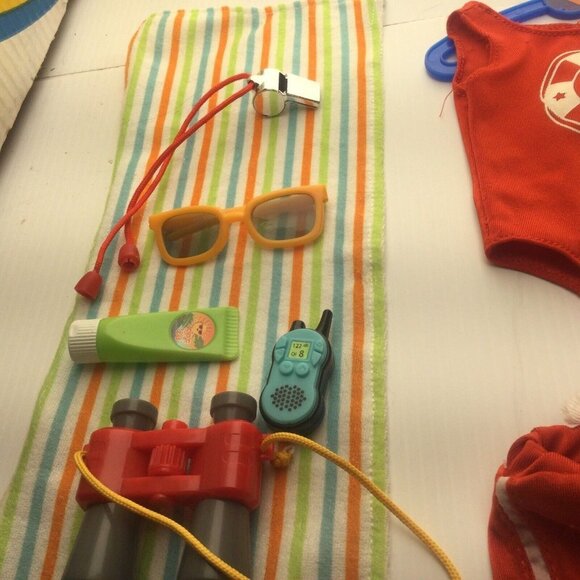 18” Doll Life Guard Set 9 Pieces Our Life As - Picture 5 of 11
